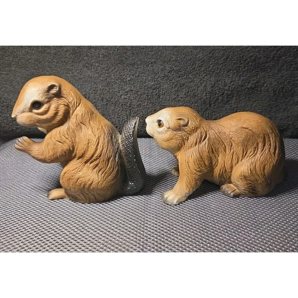 Set Of 2 Ceramic Groundhogs Price Production